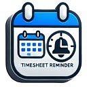 Timesheet Reminder  screen for extension Chrome web store in OffiDocs Chromium