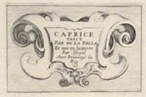 כותרת הורדה חינם, מתוך Caprices made by della Bella (Caprice faict par de la Bella), צלחת 1 תמונה או תמונה בחינם לעריכה עם עורך התמונות המקוון GIMP