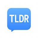 TLDR Summarizer AI  screen for extension Chrome web store in OffiDocs Chromium