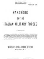 Free download TME 30 420 Handbook on the Italian Military Forces (3 August 1943) free photo or picture to be edited with GIMP online image editor