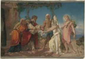 Free download Tobias Brings His Bride Sarah to the House of His Father, Tobit free photo or picture to be edited with GIMP online image editor