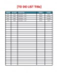 Yapılacaklar Listesi Şablonunu ücretsiz indirin Microsoft Word, Excel veya Powerpoint şablonu, çevrimiçi LibreOffice veya çevrimiçi OpenOffice Masaüstü ile düzenlenebilir
