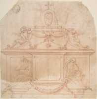 Free download Tomb Monument with Crucifix and Coat of Arms free photo or picture to be edited with GIMP online image editor