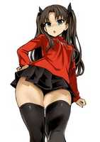 Free download Toosaka Rin Fate Stay Night And Etc Drawn By Asanagi free photo or picture to be edited with GIMP online image editor