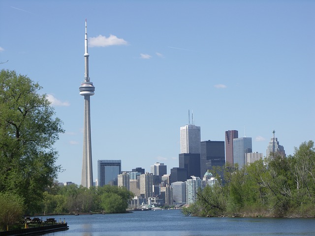 Free download toronto canada skyline cn tower free picture to be edited with GIMP free online image editor