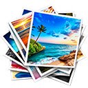 Tossed Photos Slideshow  screen for extension Chrome web store in OffiDocs Chromium
