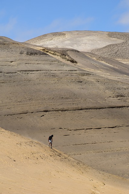 Téléchargement gratuit pour voyager dans le désert, randonnée sur le sable humain, image gratuite à modifier avec l'éditeur d'images en ligne gratuit GIMP