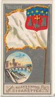 Free download Toulouse, from the City Flags series (N6) for Allen & Ginter Cigarettes Brands free photo or picture to be edited with GIMP online image editor