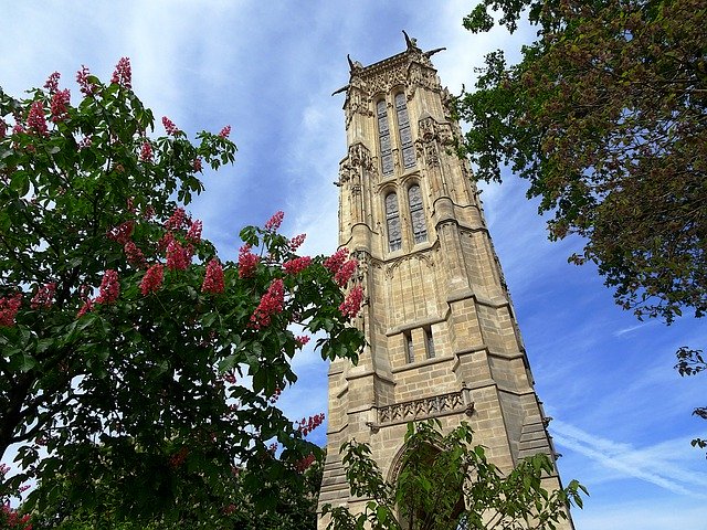 Free download tour saint jacques bell tower tower free picture to be edited with GIMP free online image editor