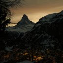 Town in a Mountain Valley at Night  screen for extension Chrome web store in OffiDocs Chromium