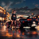 Toyota Supra and Cute Babe Live Wallpaper  screen for extension Chrome web store in OffiDocs Chromium