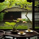 Traditional garden wallpaper  screen for extension Chrome web store in OffiDocs Chromium