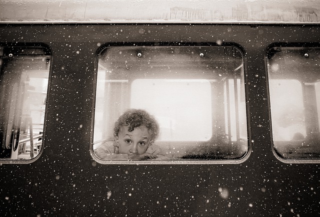 Free graphic train railroad snowing child to be edited by GIMP free image editor by OffiDocs