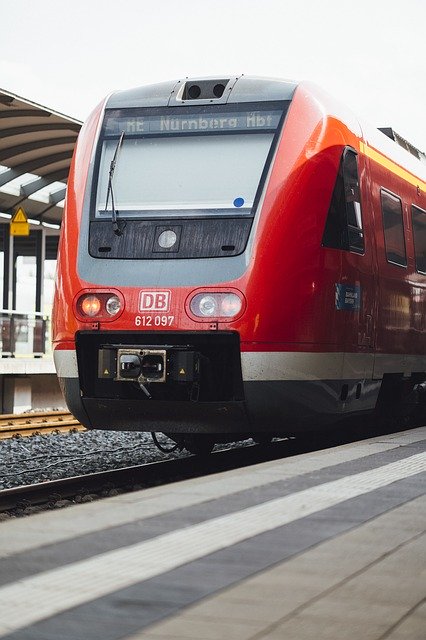 Free download train station railroad mobility free picture to be edited with GIMP free online image editor