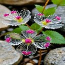 Transparent flower wallpaper  screen for extension Chrome web store in OffiDocs Chromium