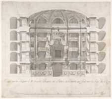 Free download Transverse Section of the Small Theater in the Palace of Caserta with a View Towards the Royal Box free photo or picture to be edited with GIMP online image editor