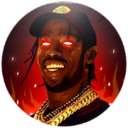 Travis Scott Theme screen for extension Chrome web store em OffiDocs Chromium