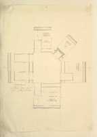 Unduh gratis Treasury House, 10 Downing Street, London: Plan of Sir Robert Walpoles Dressing Room (Middle Room, West Front, First Floor) foto atau gambar gratis untuk diedit dengan editor gambar online GIMP