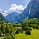 Trees around Village in Valley in Mountains  screen for extension Chrome web store in OffiDocs Chromium