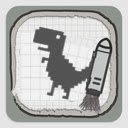 Schermata di gioco T Rex Jump per l'estensione Chrome Web Store in OffiDocs Chromium