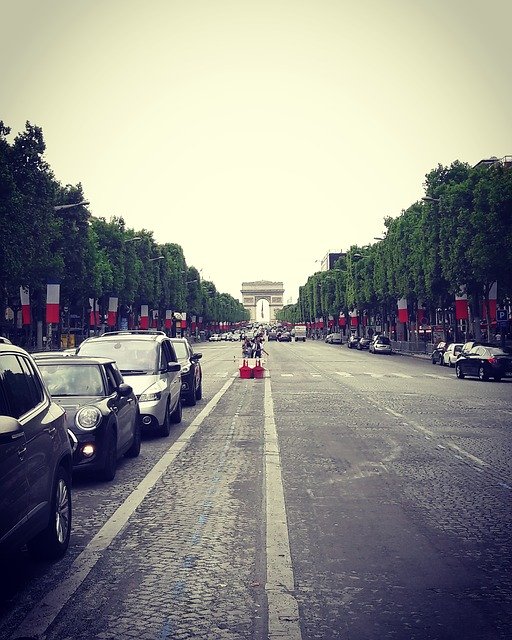 Free download triumphal arch paris champs elysees free picture to be edited with GIMP free online image editor