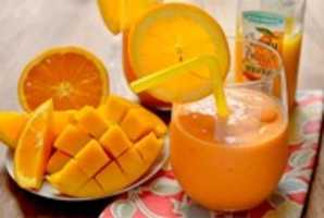 Free download Tropical Pineapple Mango Smoothie free photo or picture to be edited with GIMP online image editor