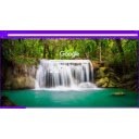 Tropical rainforest with waterfall  screen for extension Chrome web store in OffiDocs Chromium