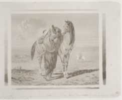 Free download Turc Sellant Son Cheval (A Turk Saddling His Horse) free photo or picture to be edited with GIMP online image editor