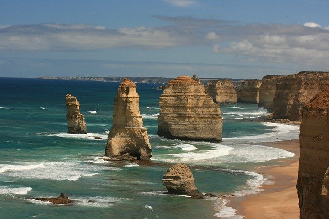 Scarica gratis dodici apostolo australia va beach foto gratis da modificare con GIMP editor di immagini online gratuito