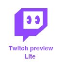 Twitch Preview Lite صفحه نمایش برای افزونه فروشگاه وب Chrome در OffiDocs Chromium