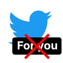 Twitter no foryou  screen for extension Chrome web store in OffiDocs Chromium