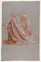 Bezpłatne pobieranie Dwóch biskupów (dolny rejestr; studium malowideł ściennych w kaplicy św. Remiego, Sainte-Clotilde, Paryż, 1858) bezpłatne zdjęcie lub obraz do edycji za pomocą internetowego edytora obrazów GIMP