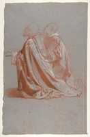 Free download Two Bishops (lower register; study for wall paintings in the Chapel of Saint Remi, Sainte-Clotilde, Paris, 1858) free photo or picture to be edited with GIMP online image editor