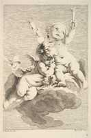 Free download Two Cupids, One Holding Torches free photo or picture to be edited with GIMP online image editor
