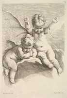 Free download Two Cupids, One with Bat Wings free photo or picture to be edited with GIMP online image editor