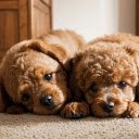 Two curly dogs  screen for extension Chrome web store in OffiDocs Chromium