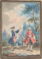 Free download Two dancing male figures in a landscape free photo or picture to be edited with GIMP online image editor