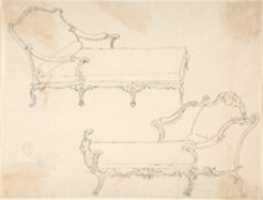 Free download Two Design Drawings for Day-Beds free photo or picture to be edited with GIMP online image editor