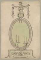 Free download Two Designs for an Overmantel Glass (Verso: Partial Floor plan) free photo or picture to be edited with GIMP online image editor