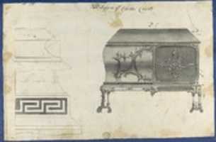 Free download Two Designs for Clothes Chest, from Chippendale Drawings, Vol. II free photo or picture to be edited with GIMP online image editor