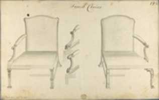 Free download Two French Chairs, in Chippendale Drawings, Vol. I free photo or picture to be edited with GIMP online image editor