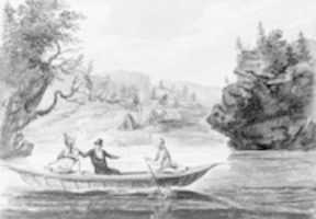 Free download Two Indians and a White Man in a Canoe free photo or picture to be edited with GIMP online image editor