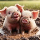 Two little pigs  screen for extension Chrome web store in OffiDocs Chromium
