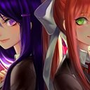 Two Love Sisters | Doki Doki Literature Club!  screen for extension Chrome web store in OffiDocs Chromium