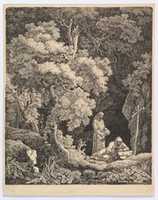 Free picture Two Monks in Contemplation in a Forest to be edited by GIMP online free image editor by OffiDocs