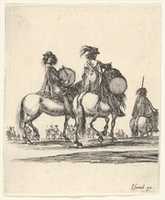Bezpłatne pobieranie Dwóch muszkaterów z bębnami na koniu, z Divers exercices de cavalerie darmowe zdjęcie lub obraz do edycji za pomocą internetowego edytora obrazów GIMP