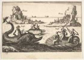 Free download Two rivers and two goddesses, from The magnificent pageant on the Arno in Florence for the marriage of the Grand Duke (Le Manifique Carousel fait sur le fleuve de lArne a Florence, pour le mariage du grand Duc) free photo or picture to be edited with GIMP online image editor