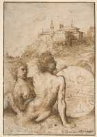Free download Two Satyrs in a Landscape free photo or picture to be edited with GIMP online image editor
