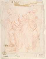 Free download Two standing male figures (recto); two standing male figures (verso) free photo or picture to be edited with GIMP online image editor
