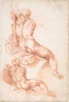 Free download Two Studies of a Seated Male Nude Seen from the Back free photo or picture to be edited with GIMP online image editor